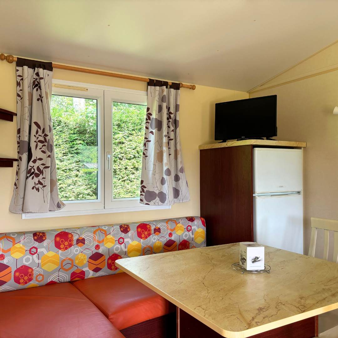 Location Camping Mobil Home 3 Chambres - espace Salon
