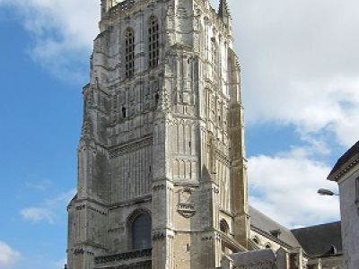 The collegiate church at Aire-sur-La-Lys