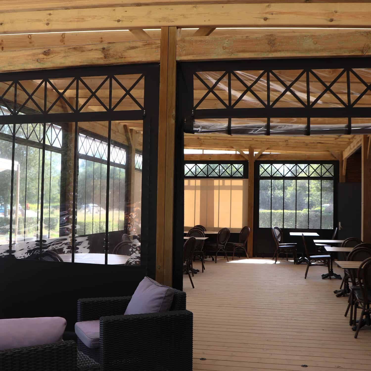 terrasse du snack camping pêche