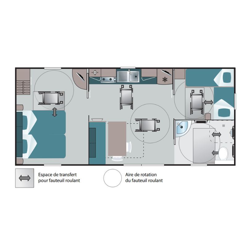 Plan du mobil-home PMR